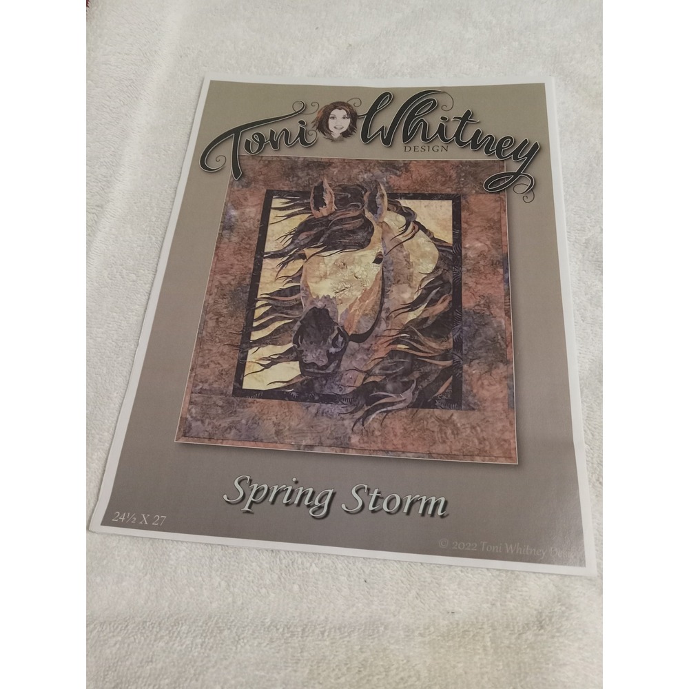 Toni Whitney Design Bigfork Bay Spring Storm Quilt Pattern Horse